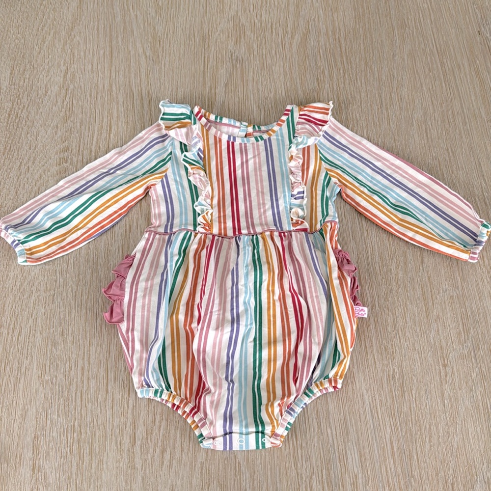 Rufflebutts Striped Romper